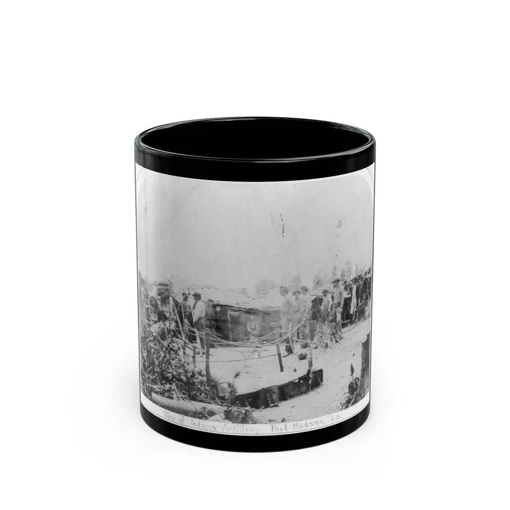 View Of Indiana Artillery, Port Hudson, La (U.S. Civil War) Black Coffee Mug-11oz-Go Mug Yourself