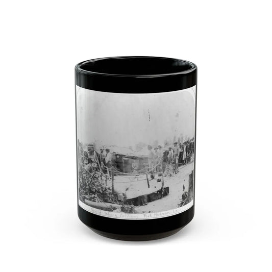 View Of Indiana Artillery, Port Hudson, La (U.S. Civil War) Black Coffee Mug-15oz-Go Mug Yourself