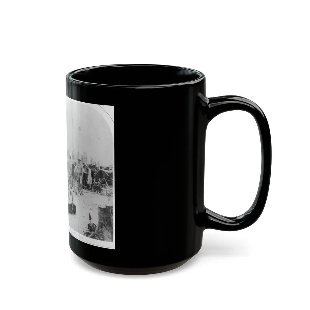 View Of Indiana Artillery, Port Hudson, La (U.S. Civil War) Black Coffee Mug-Go Mug Yourself