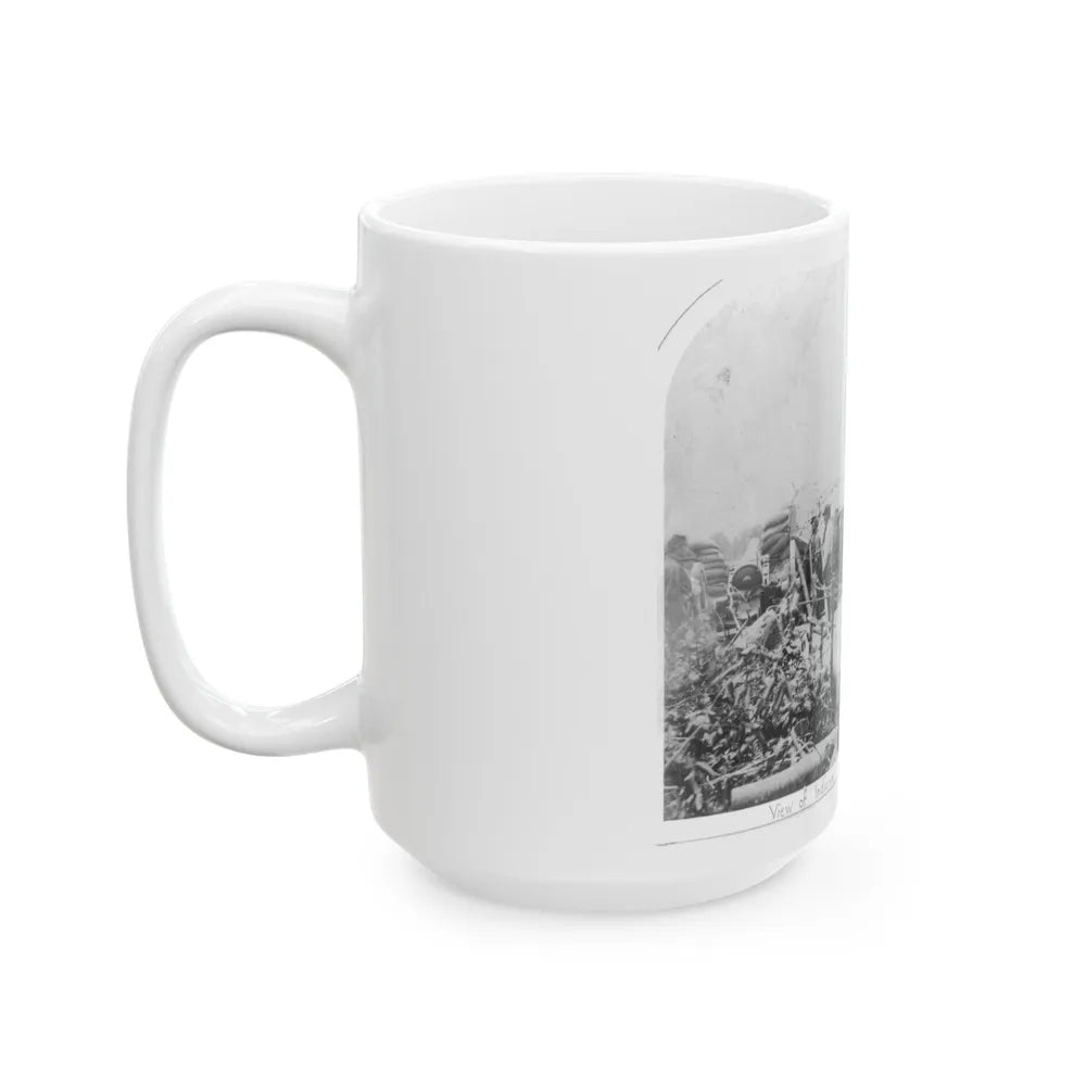 View Of Indiana Artillery, Port Hudson, La (U.S. Civil War) White Coffee Mug-Go Mug Yourself