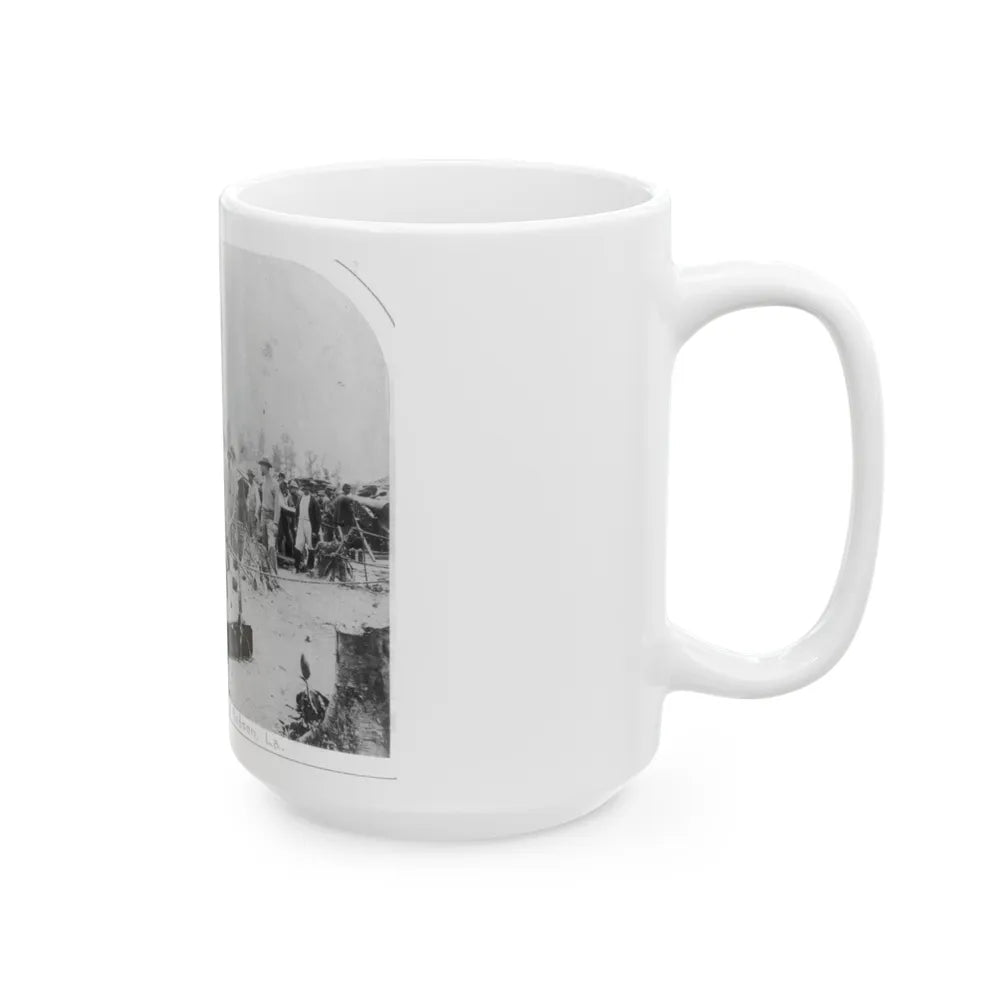 View Of Indiana Artillery, Port Hudson, La (U.S. Civil War) White Coffee Mug-Go Mug Yourself