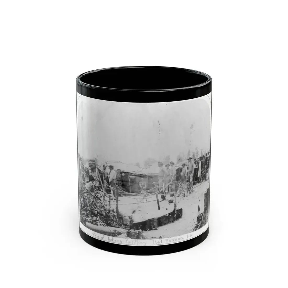 View Of Indiana Artillery, Port Hudson, La (U.S. Civil War) Black Coffee Mug 11oz - Go Mug Yourself