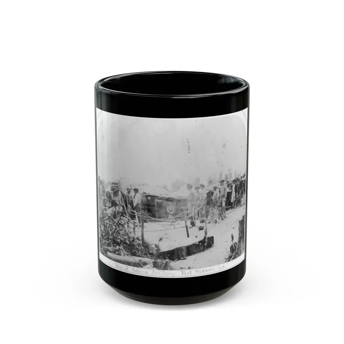 View Of Indiana Artillery, Port Hudson, La (U.S. Civil War) Black Coffee Mug 15oz - Go Mug Yourself