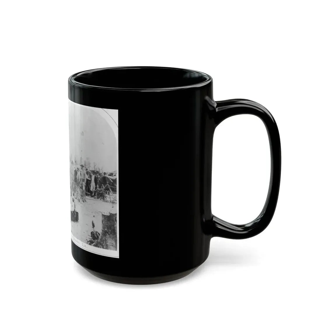 View Of Indiana Artillery, Port Hudson, La (U.S. Civil War) Black Coffee Mug - Go Mug Yourself