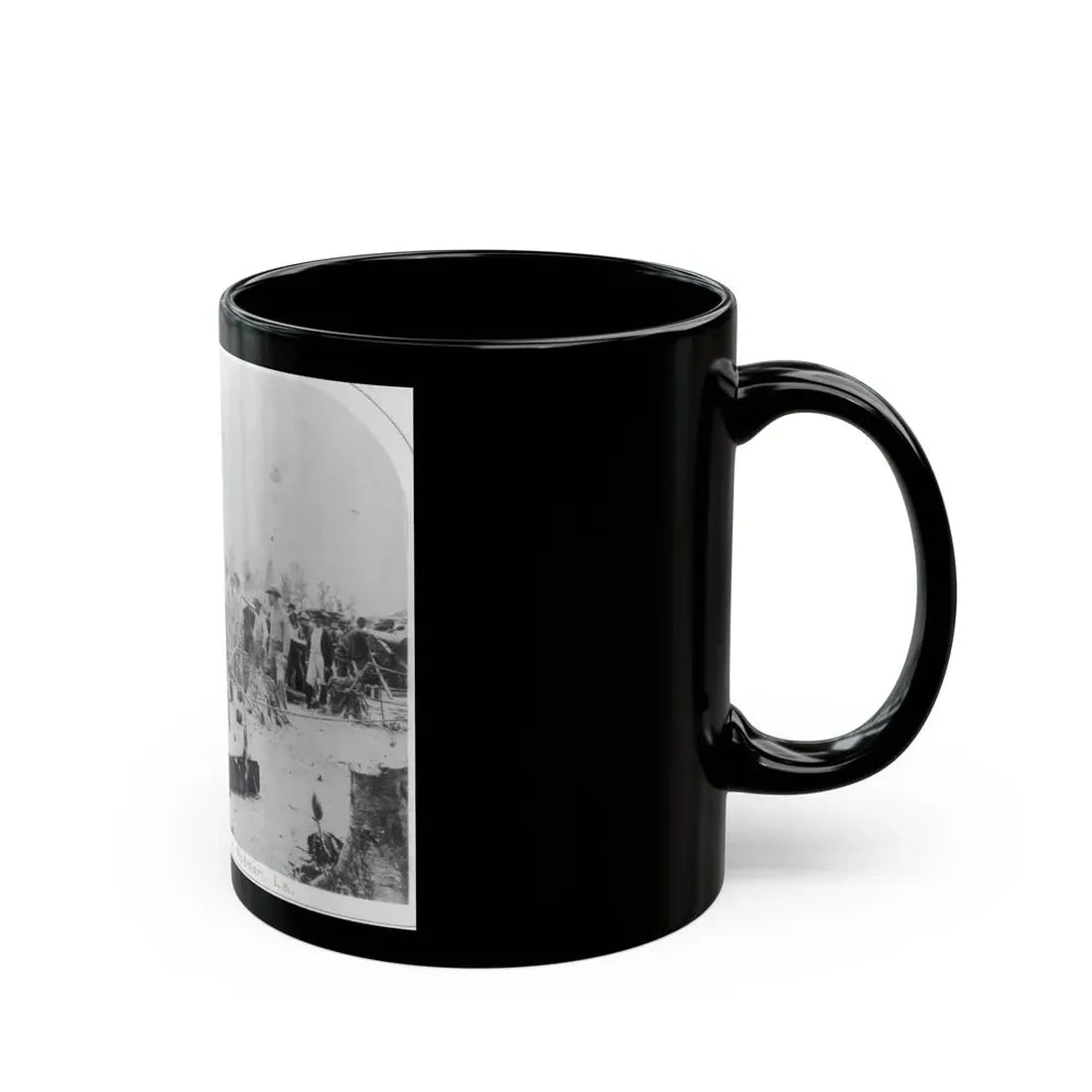 View Of Indiana Artillery, Port Hudson, La (U.S. Civil War) Black Coffee Mug - Go Mug Yourself