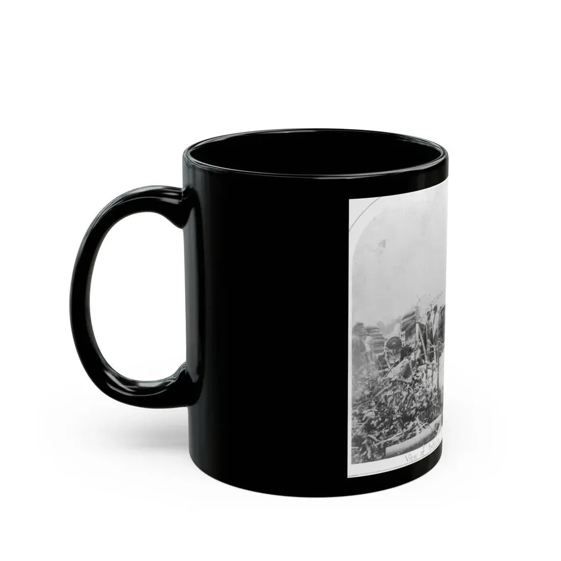 View Of Indiana Artillery, Port Hudson, La (U.S. Civil War) Black Coffee Mug - Go Mug Yourself