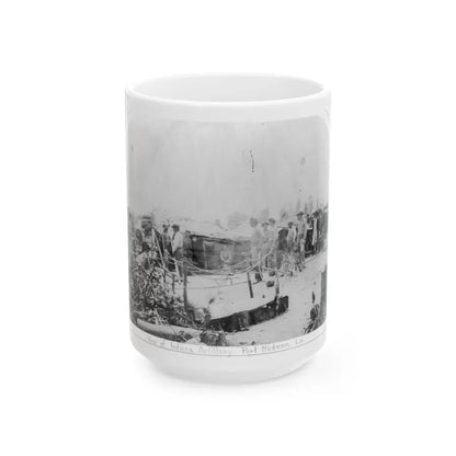 View Of Indiana Artillery, Port Hudson, La (U.S. Civil War) White Coffee Mug 15oz - Go Mug Yourself
