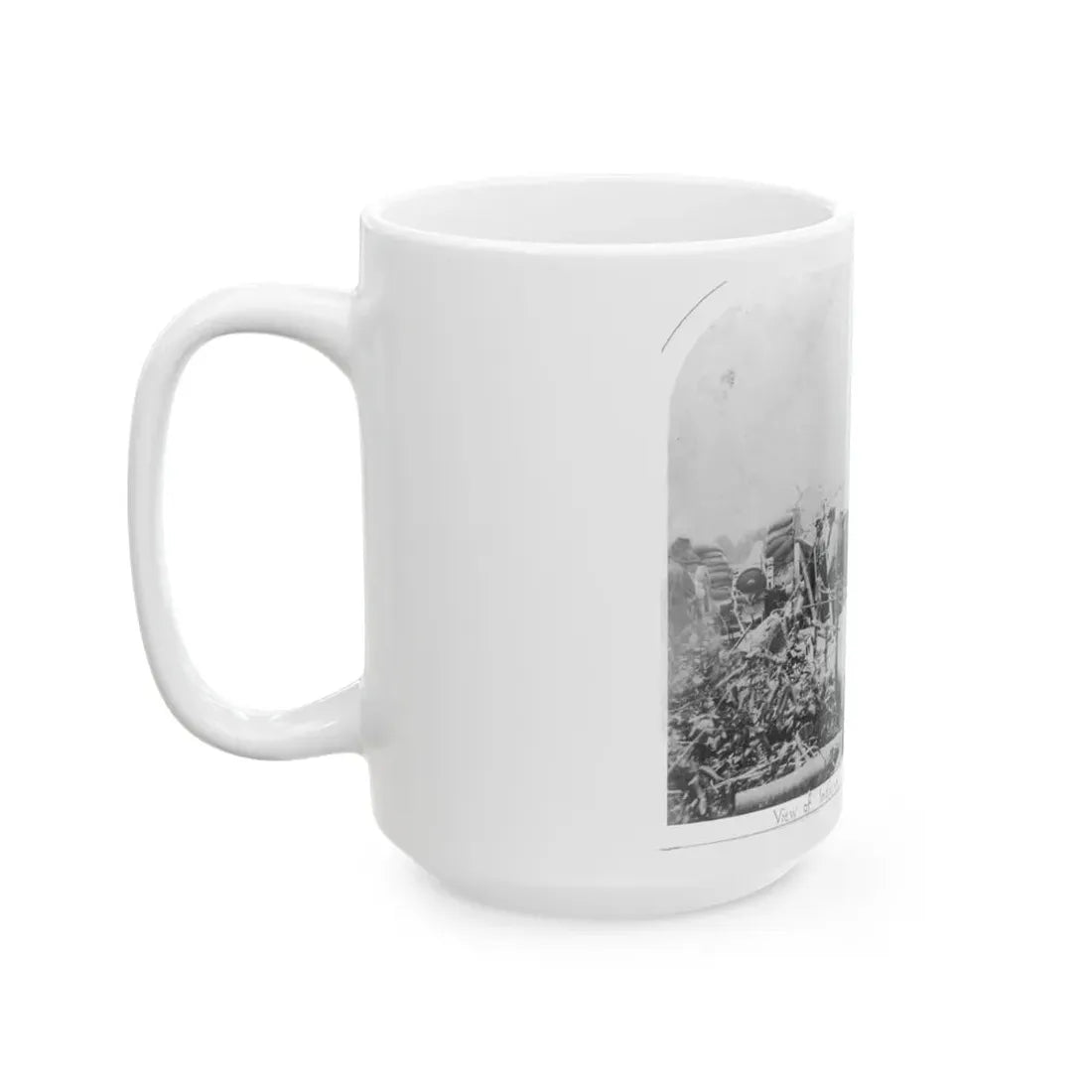 View Of Indiana Artillery, Port Hudson, La (U.S. Civil War) White Coffee Mug - Go Mug Yourself
