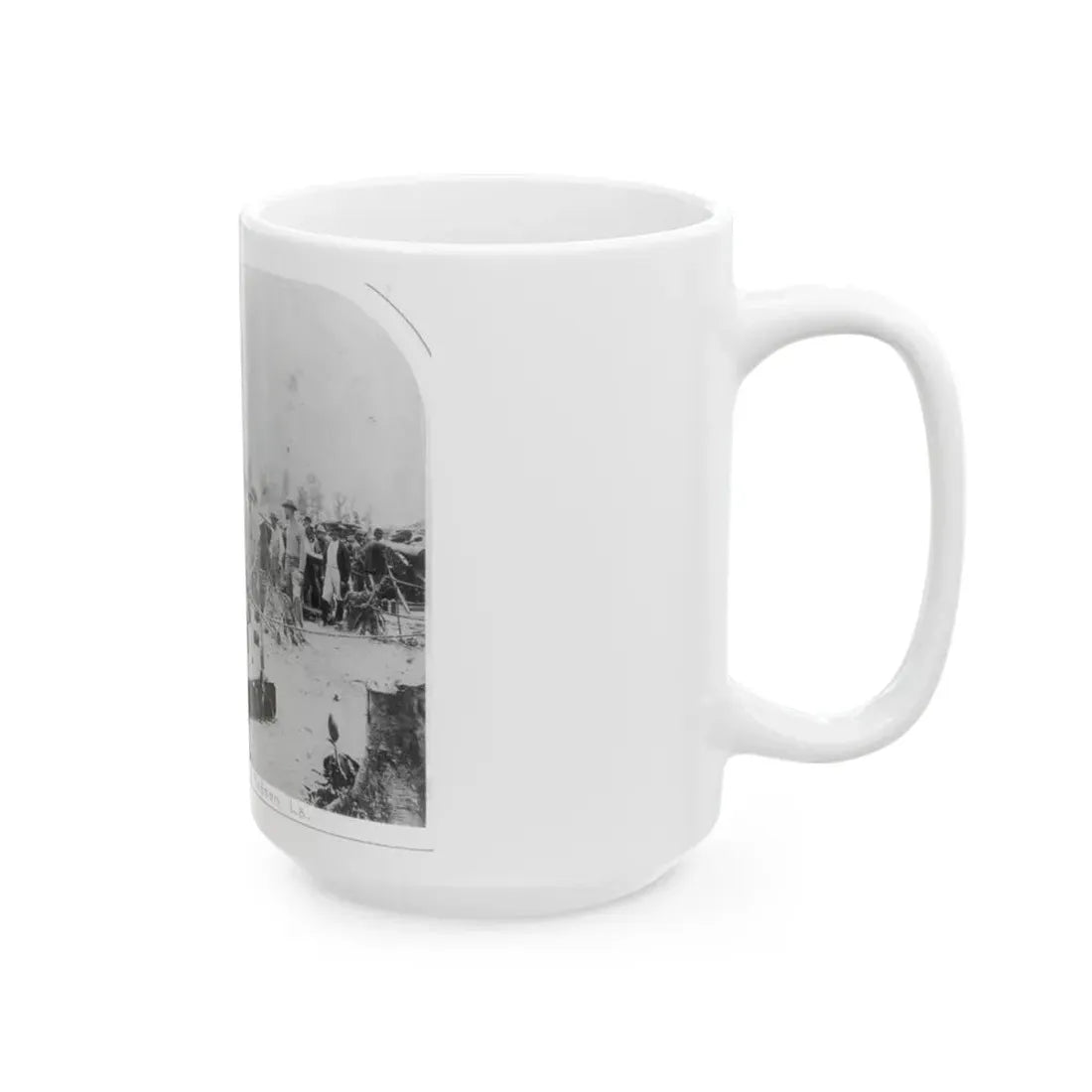 View Of Indiana Artillery, Port Hudson, La (U.S. Civil War) White Coffee Mug - Go Mug Yourself