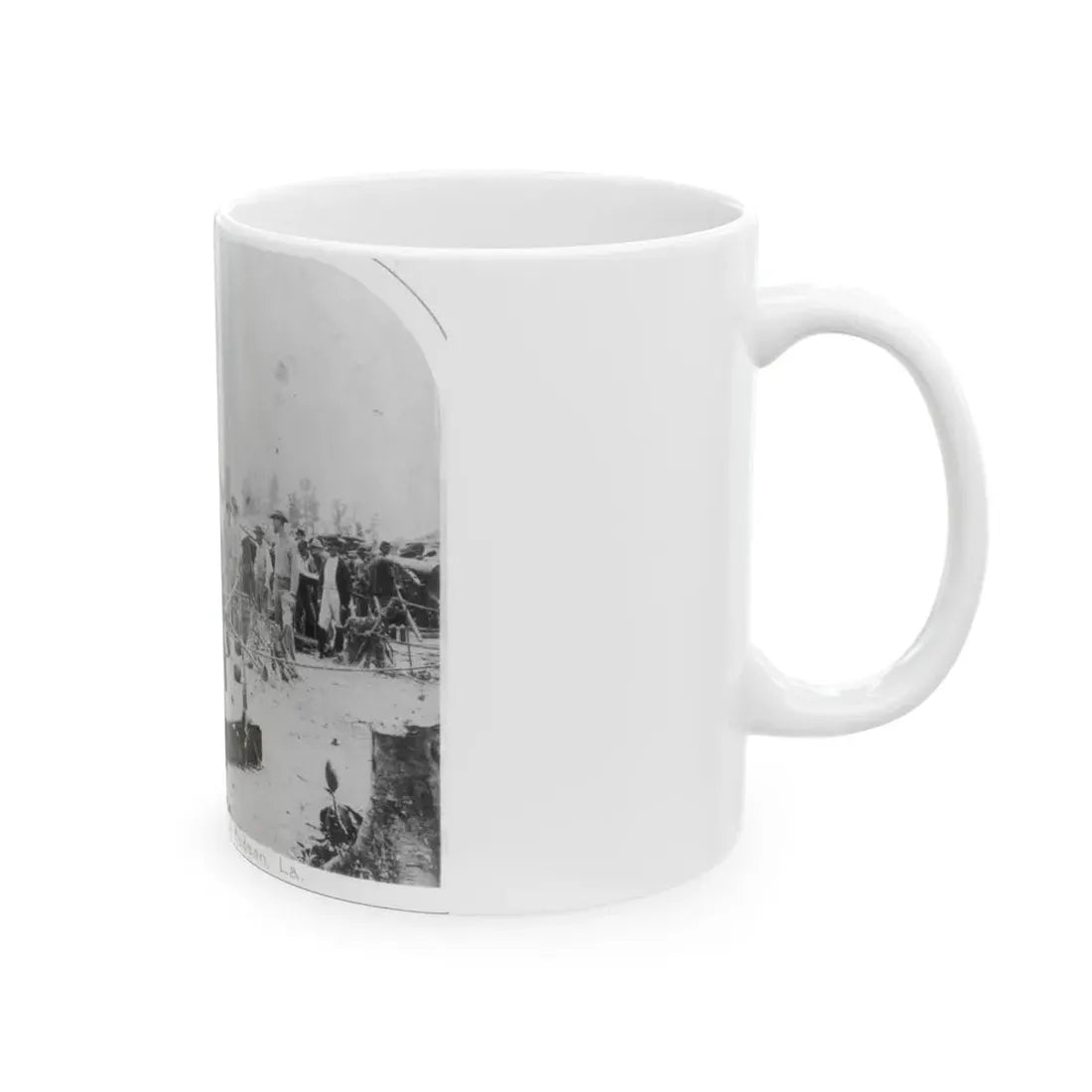 View Of Indiana Artillery, Port Hudson, La (U.S. Civil War) White Coffee Mug - Go Mug Yourself