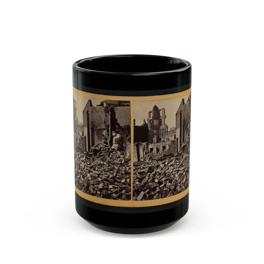 View Of Richmond, Va., At The Close Of The Rebellion (U.S. Civil War) Black Coffee Mug 15oz - Go Mug Yourself