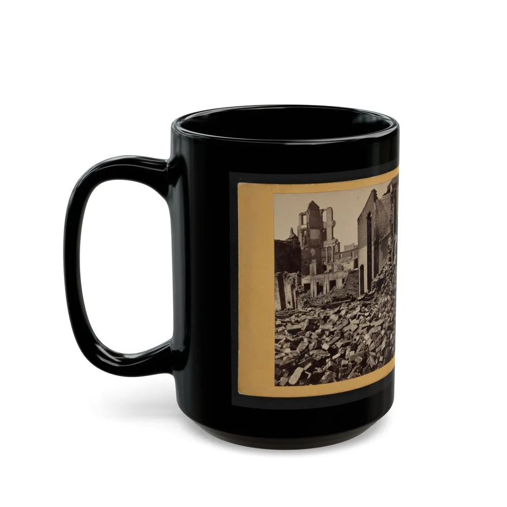 View Of Richmond, Va., At The Close Of The Rebellion (U.S. Civil War) Black Coffee Mug-Go Mug Yourself