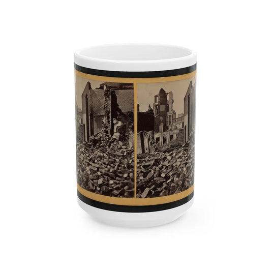 View Of Richmond, Va., At The Close Of The Rebellion (U.S. Civil War) White Coffee Mug-15oz-Go Mug Yourself