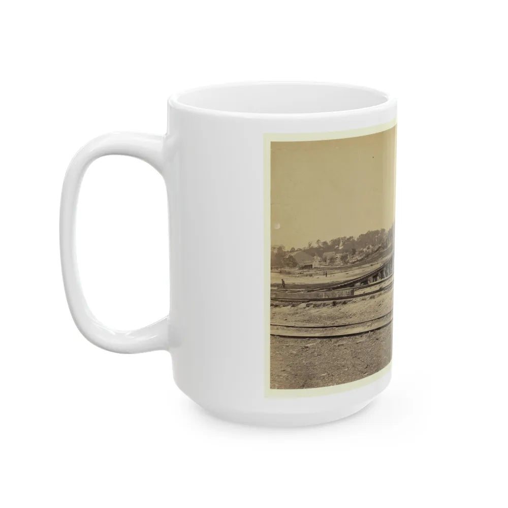 View Of The Y On The City Point And Army Railroad Line (U.S. Civil War) White Coffee Mug-Go Mug Yourself