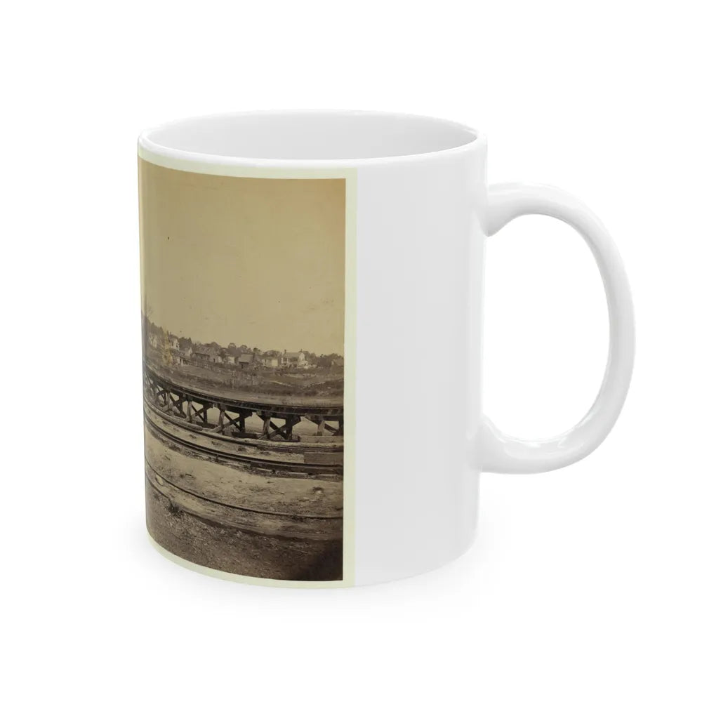 View Of The Y On The City Point And Army Railroad Line (U.S. Civil War) White Coffee Mug-Go Mug Yourself