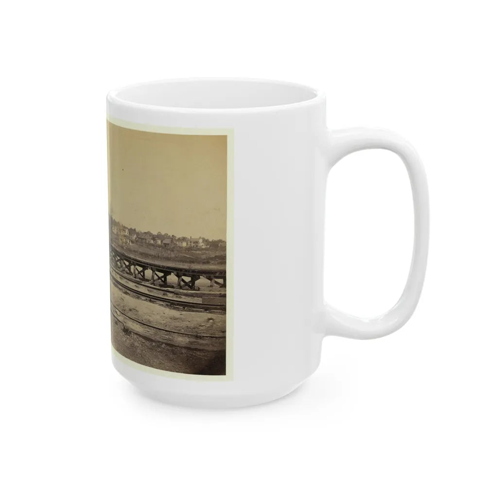 View Of The Y On The City Point And Army Railroad Line (U.S. Civil War) White Coffee Mug-Go Mug Yourself