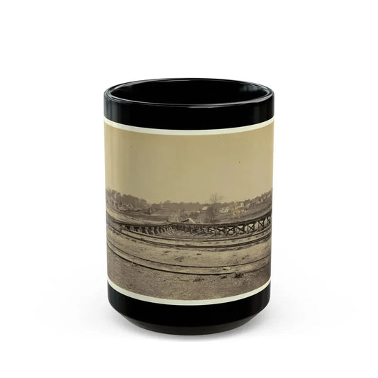 View Of The  Y  On The City Point And Army Railroad Line (U.S. Civil War) Black Coffee Mug 15oz - Go Mug Yourself