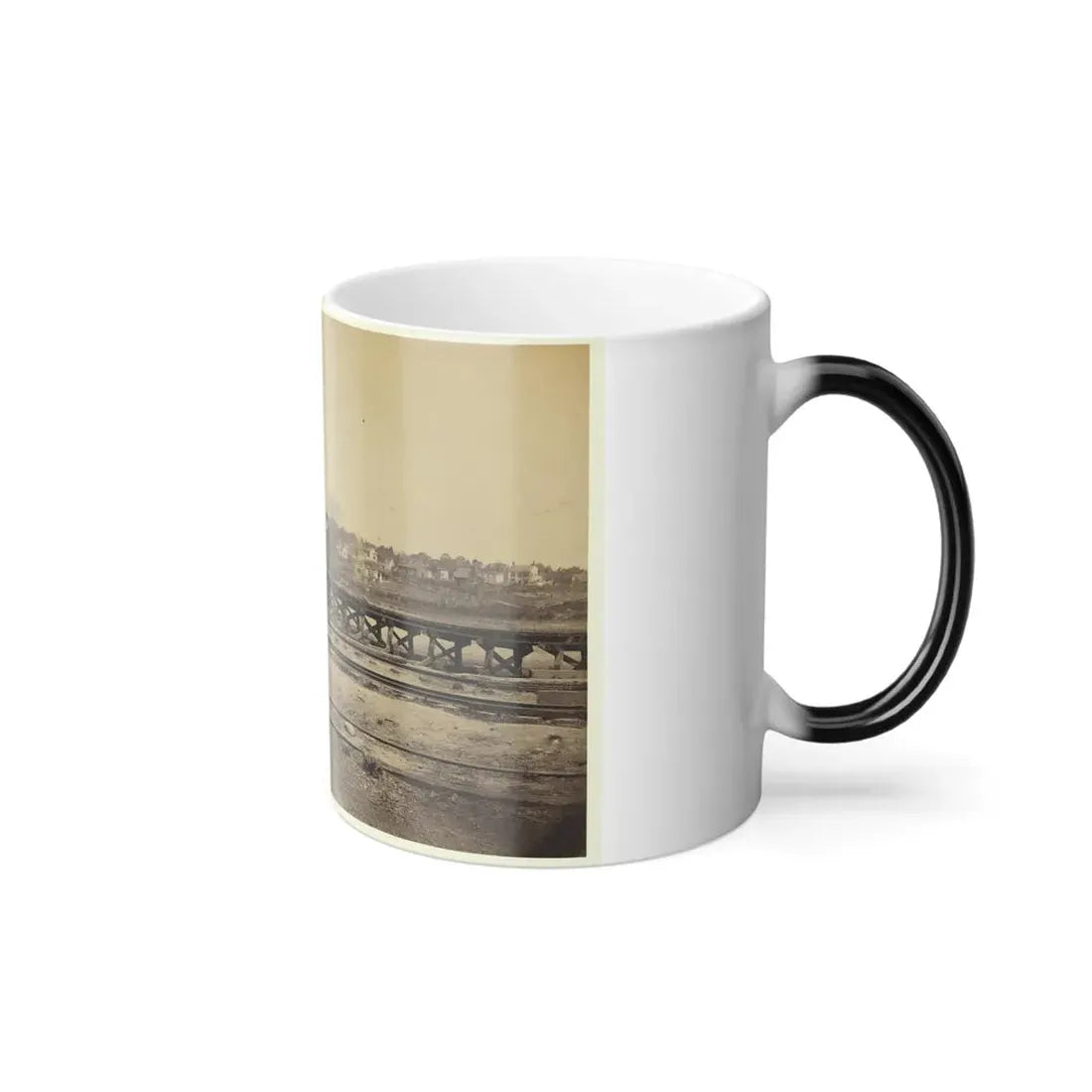 View of the  Y  on the City Point and Army Railroad Line (U.S. Civil War) Color Changing Coffee Mug 11oz - Go Mug Yourself