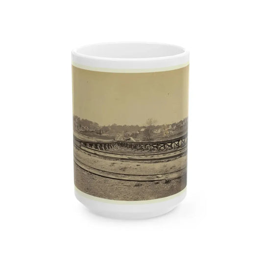 View Of The  Y  On The City Point And Army Railroad Line (U.S. Civil War) White Coffee Mug 15oz - Go Mug Yourself