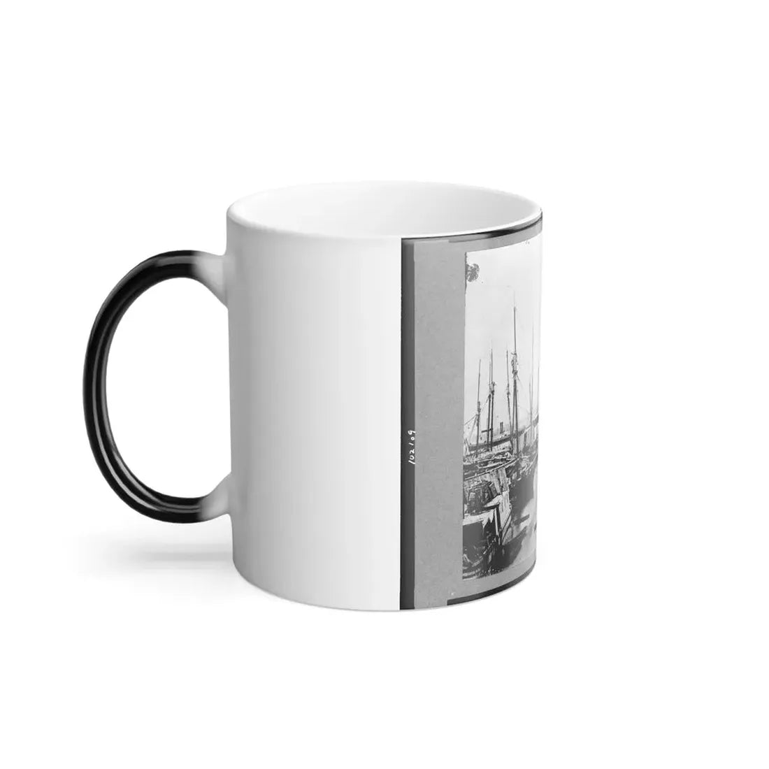 View of Transports, Barges, Etc., City Point, Virginia (U.S. Civil War) Color Changing Coffee Mug 11oz - Go Mug Yourself