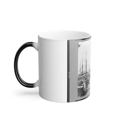 View of Transports, Barges, Etc., City Point, Virginia (U.S. Civil War) Color Changing Coffee Mug 11oz-Go Mug Yourself