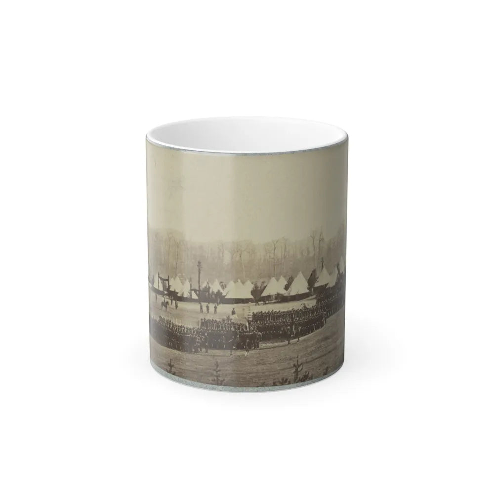 View of Troops in Formation With Camp in Background (U.S. Civil War) Color Changing Coffee Mug 11oz-11oz-Go Mug Yourself