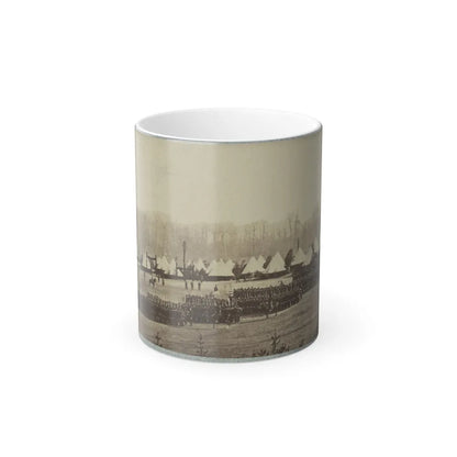 View of Troops in Formation With Camp in Background (U.S. Civil War) Color Changing Coffee Mug 11oz-11oz-Go Mug Yourself