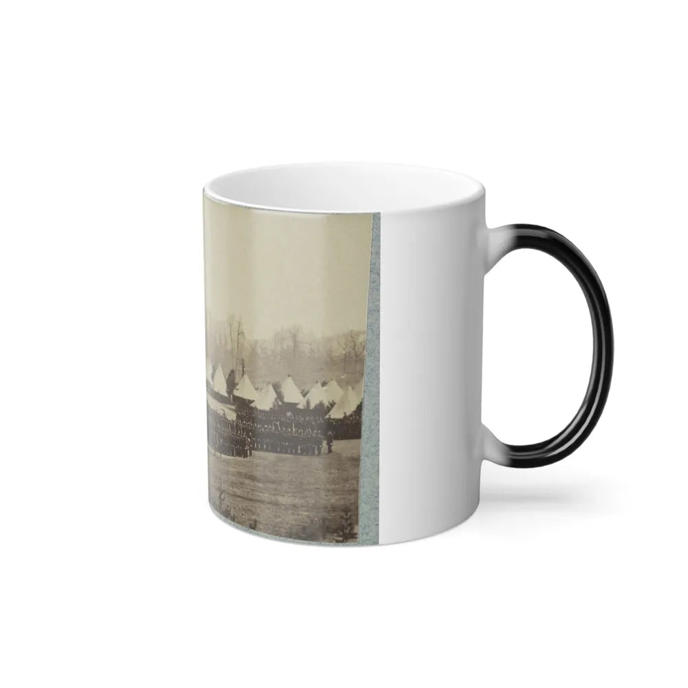View of Troops in Formation With Camp in Background (U.S. Civil War) Color Changing Coffee Mug 11oz-Go Mug Yourself