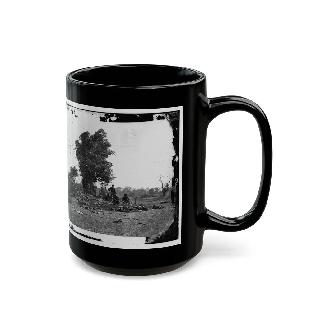 View On Battle-Field Of Antietam (U.S. Civil War) Black Coffee Mug-Go Mug Yourself