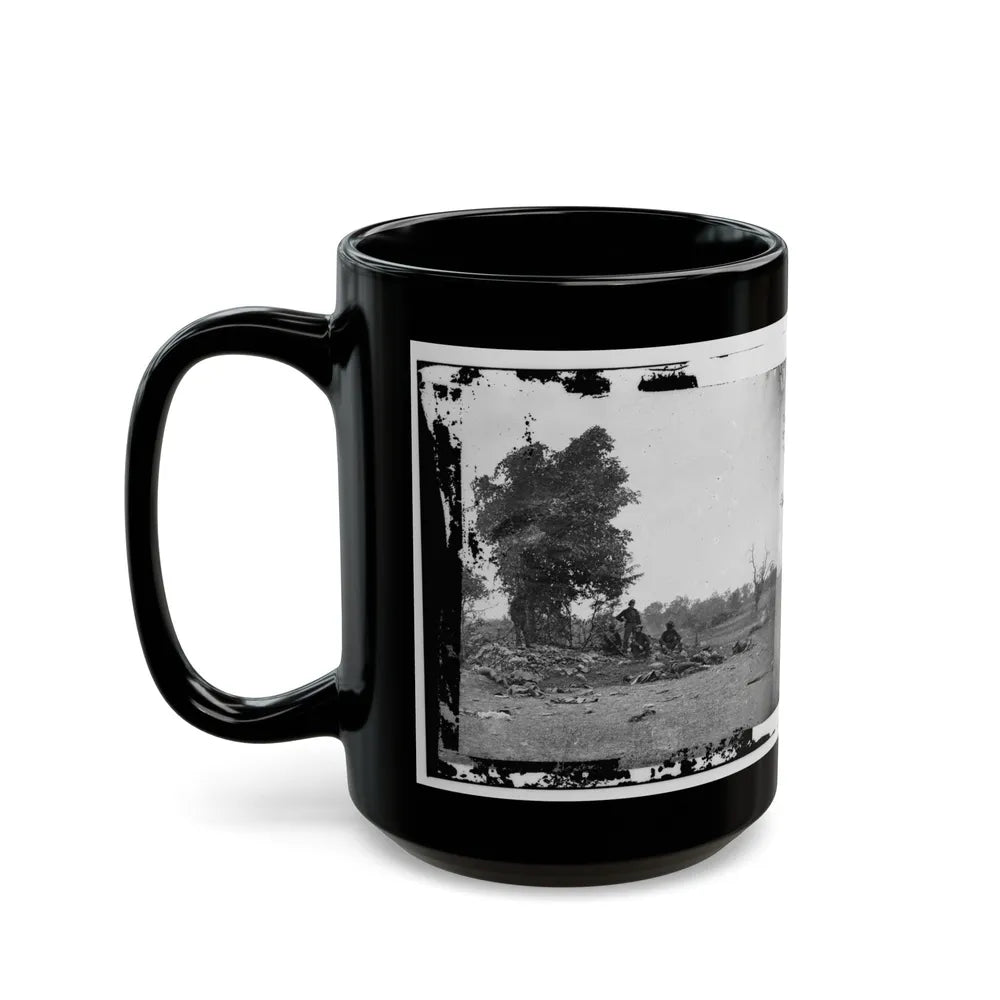 View On Battle-Field Of Antietam (U.S. Civil War) Black Coffee Mug-Go Mug Yourself