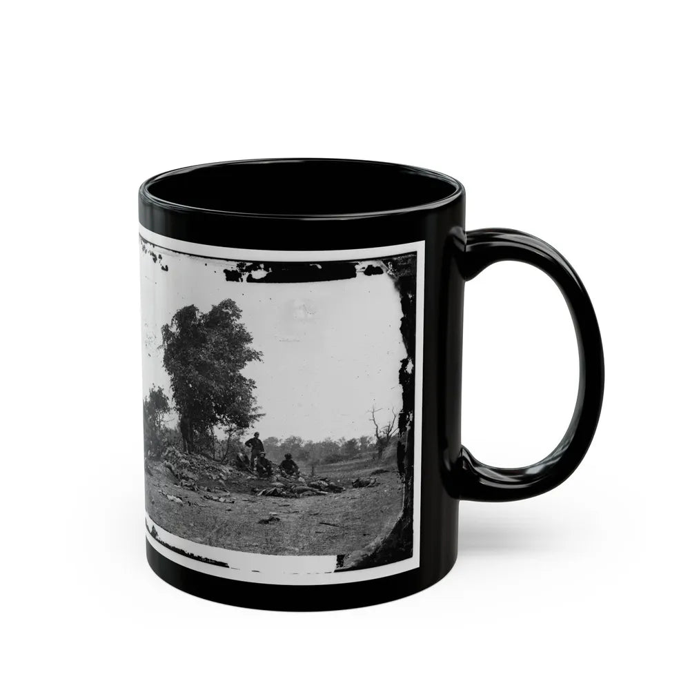 View On Battle-Field Of Antietam (U.S. Civil War) Black Coffee Mug-Go Mug Yourself