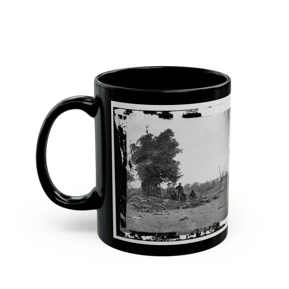 View On Battle-Field Of Antietam (U.S. Civil War) Black Coffee Mug-Go Mug Yourself