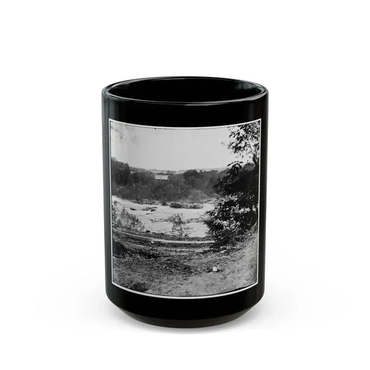 View On The James River, Looking Toward Manchester, Richmond, Va. (U.S. Civil War) Black Coffee Mug 15oz - Go Mug Yourself