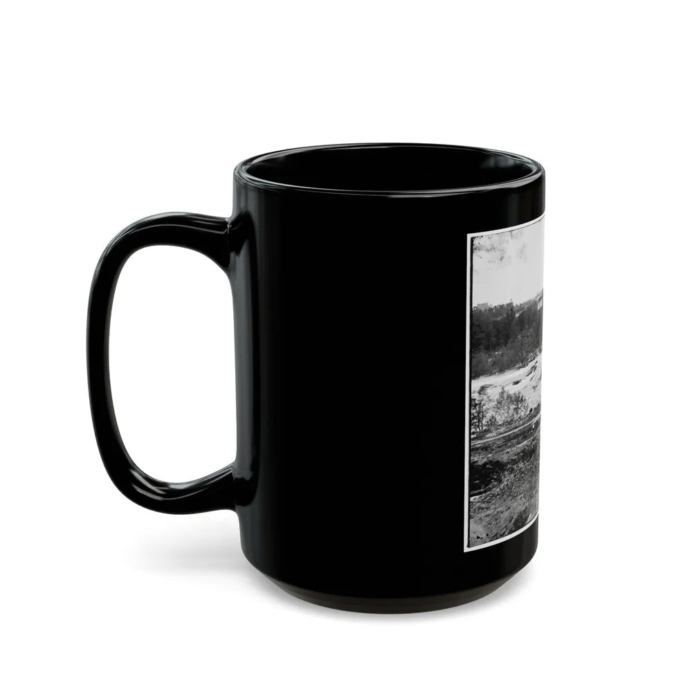 View On The James River, Looking Toward Manchester, Richmond, Va. (U.S. Civil War) Black Coffee Mug-Go Mug Yourself