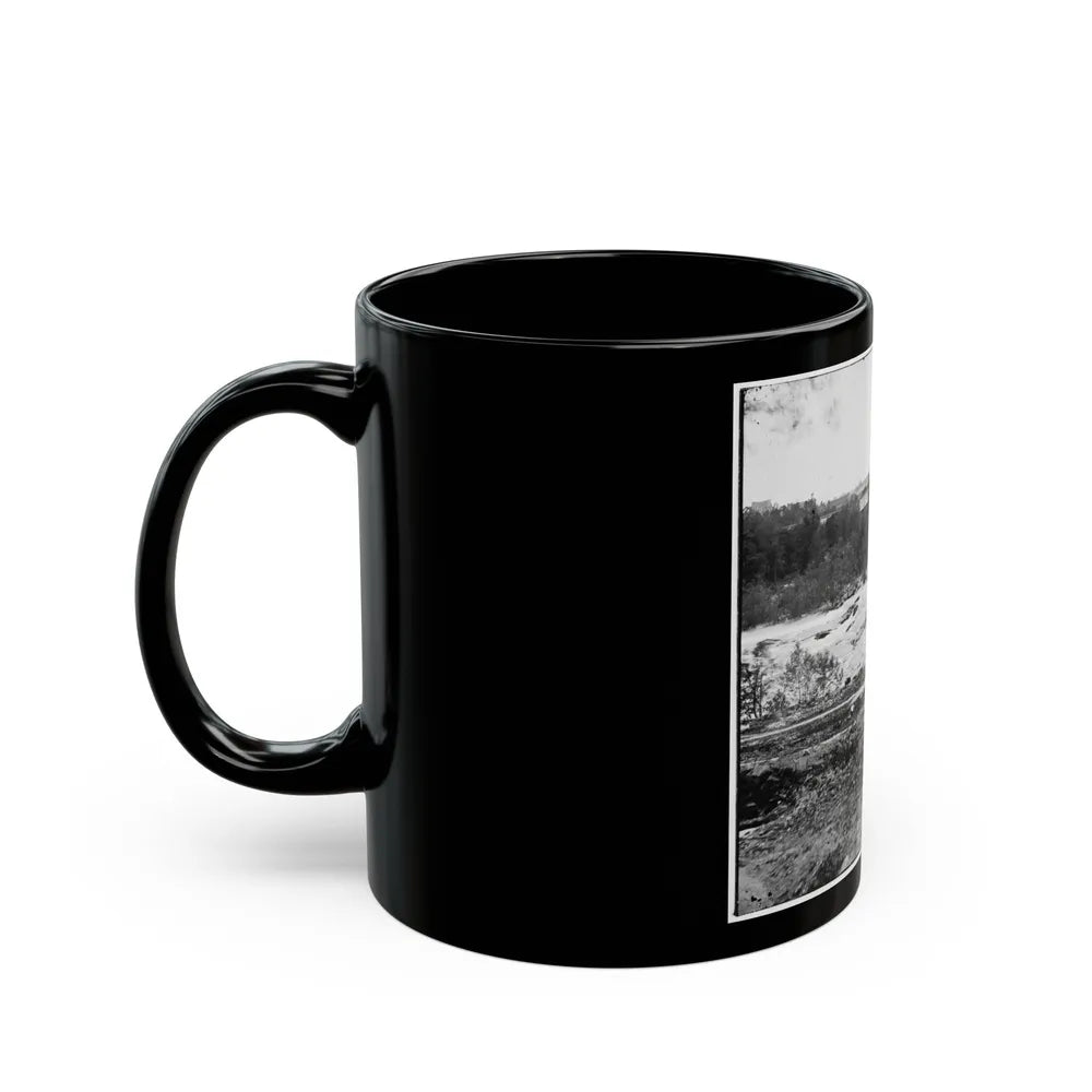 View On The James River, Looking Toward Manchester, Richmond, Va. (U.S. Civil War) Black Coffee Mug-Go Mug Yourself