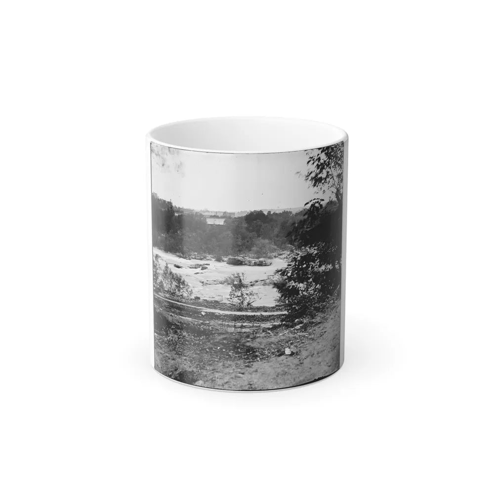 View on the James River, Looking Toward Manchester, Richmond, Va. (U.S. Civil War) Color Changing Coffee Mug 11oz-11oz-Go Mug Yourself