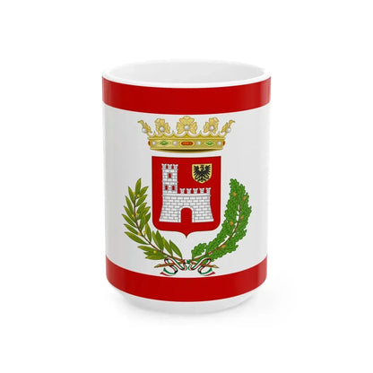 Vigevano-Bandiera (Italy) White Coffee Mug 15oz - Go Mug Yourself