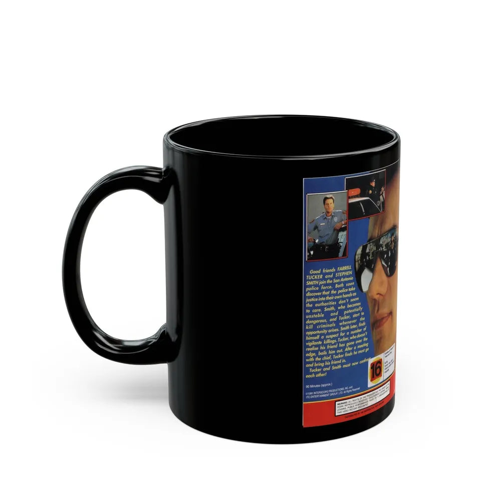 VIGILANTE COP (VHS COVER) - Black Coffee Mug-Go Mug Yourself