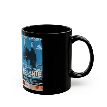 VIGILANTE COP (VHS COVER) - Black Coffee Mug-Go Mug Yourself