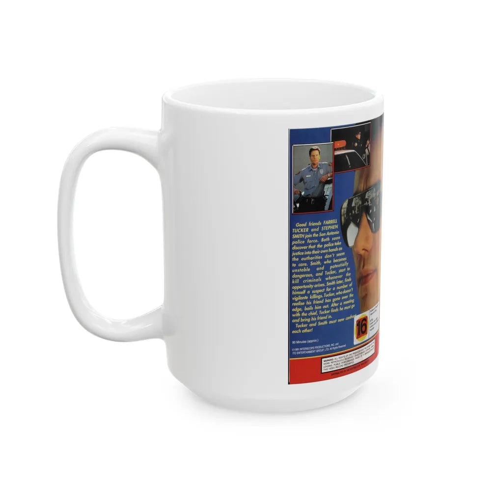 VIGILANTE COP (VHS COVER) - White Coffee Mug-Go Mug Yourself