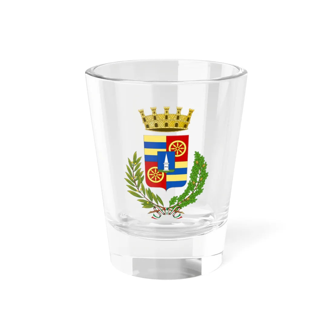 Vigonza-Stemma (Italy) (Coat of Arms) Shot Glass 1.5oz 1.5oz - Go Mug Yourself