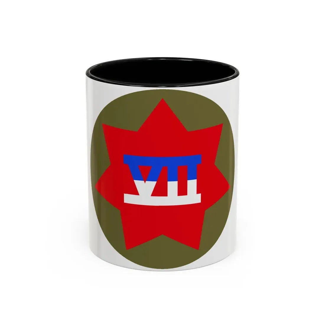 VII Corps (U.S. Army) Accent Coffee Mug 11oz Black - Go Mug Yourself