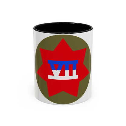 VII Corps (U.S. Army) Accent Coffee Mug 11oz Black - Go Mug Yourself