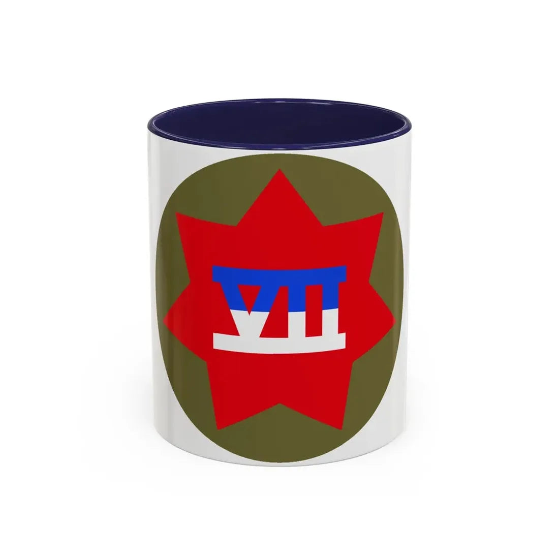 VII Corps (U.S. Army) Accent Coffee Mug 11oz Navy - Go Mug Yourself