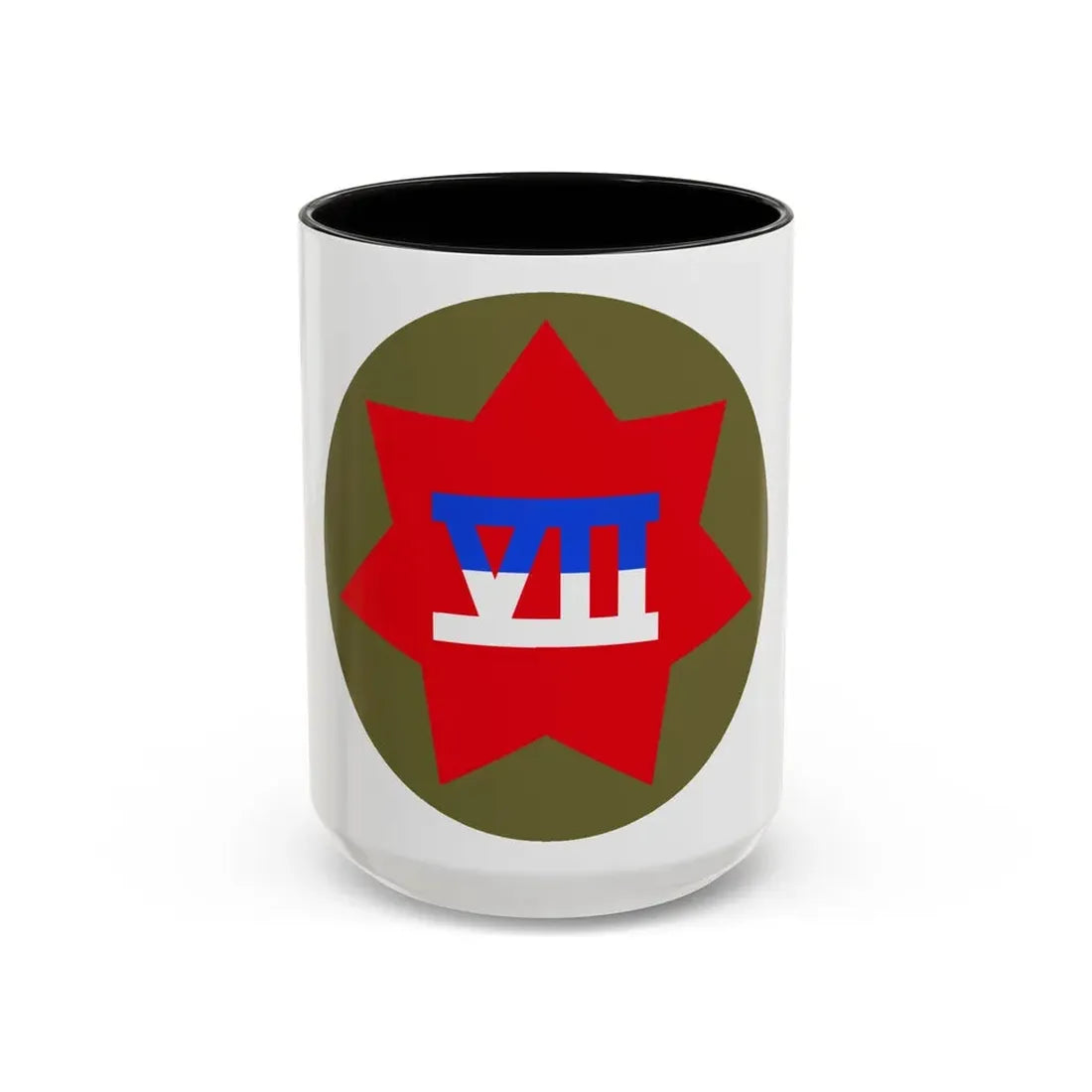 VII Corps (U.S. Army) Accent Coffee Mug 15oz Black - Go Mug Yourself