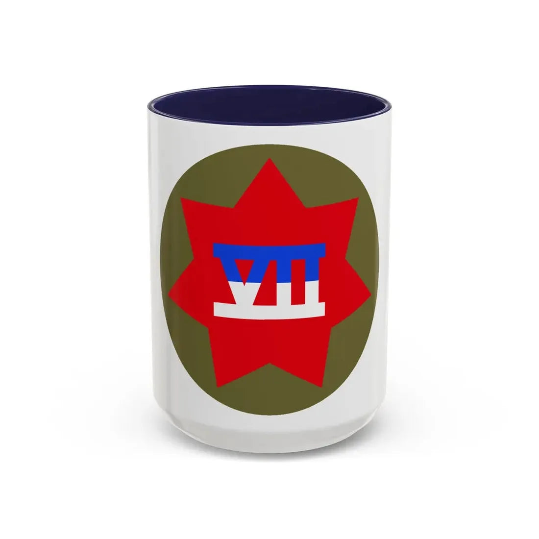 VII Corps (U.S. Army) Accent Coffee Mug 15oz Navy - Go Mug Yourself