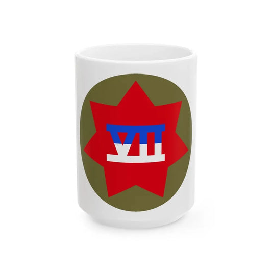 VII Corps (U.S. Army) White Coffee Mug 15oz - Go Mug Yourself