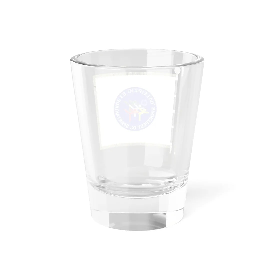 VII. Turn- und Sportfest IX. Spartakiade DDR 1983 Fahne (Germany) Shot Glass 1.5oz - Go Mug Yourself