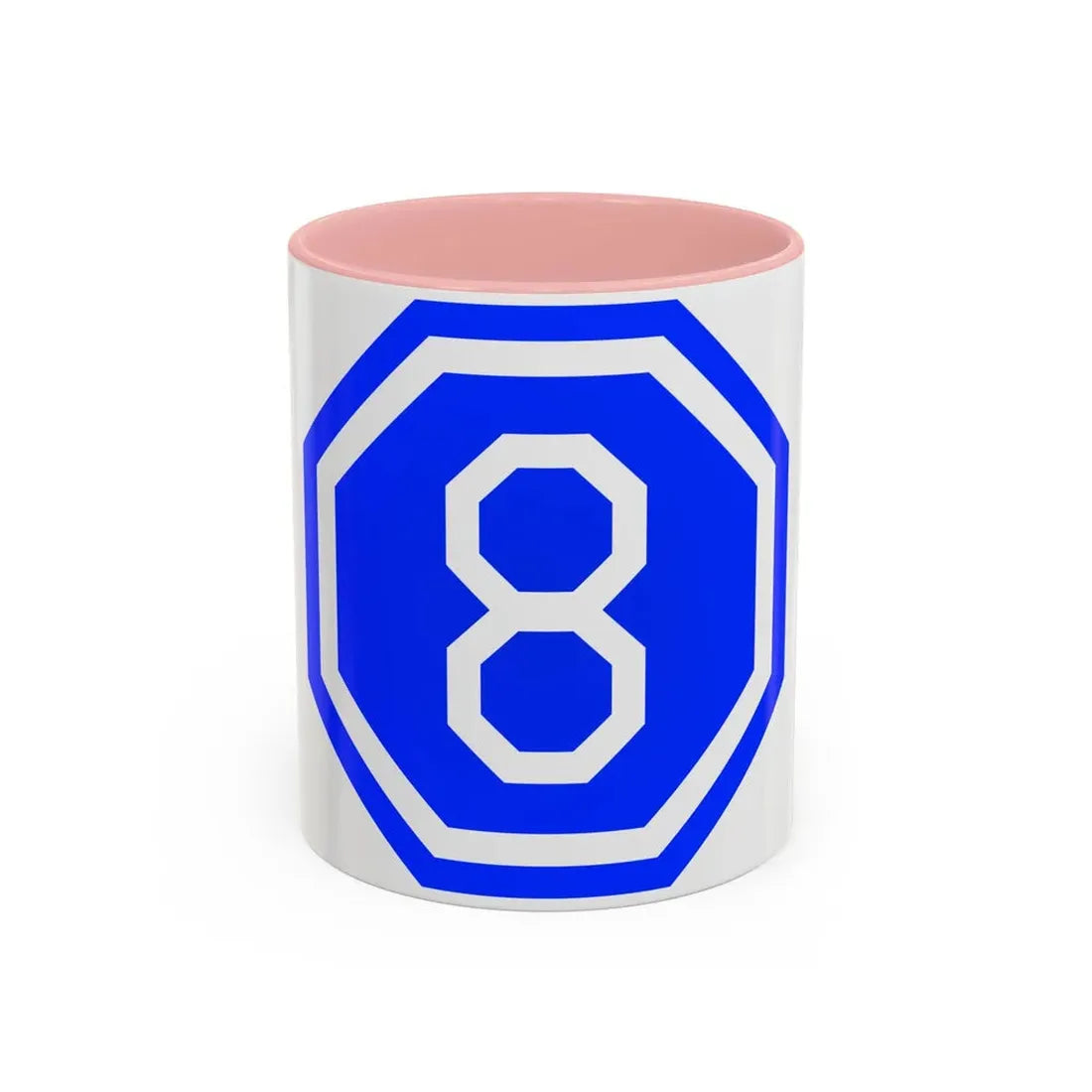VIII Corps (U.S. Army) Accent Coffee Mug 11oz Pink - Go Mug Yourself