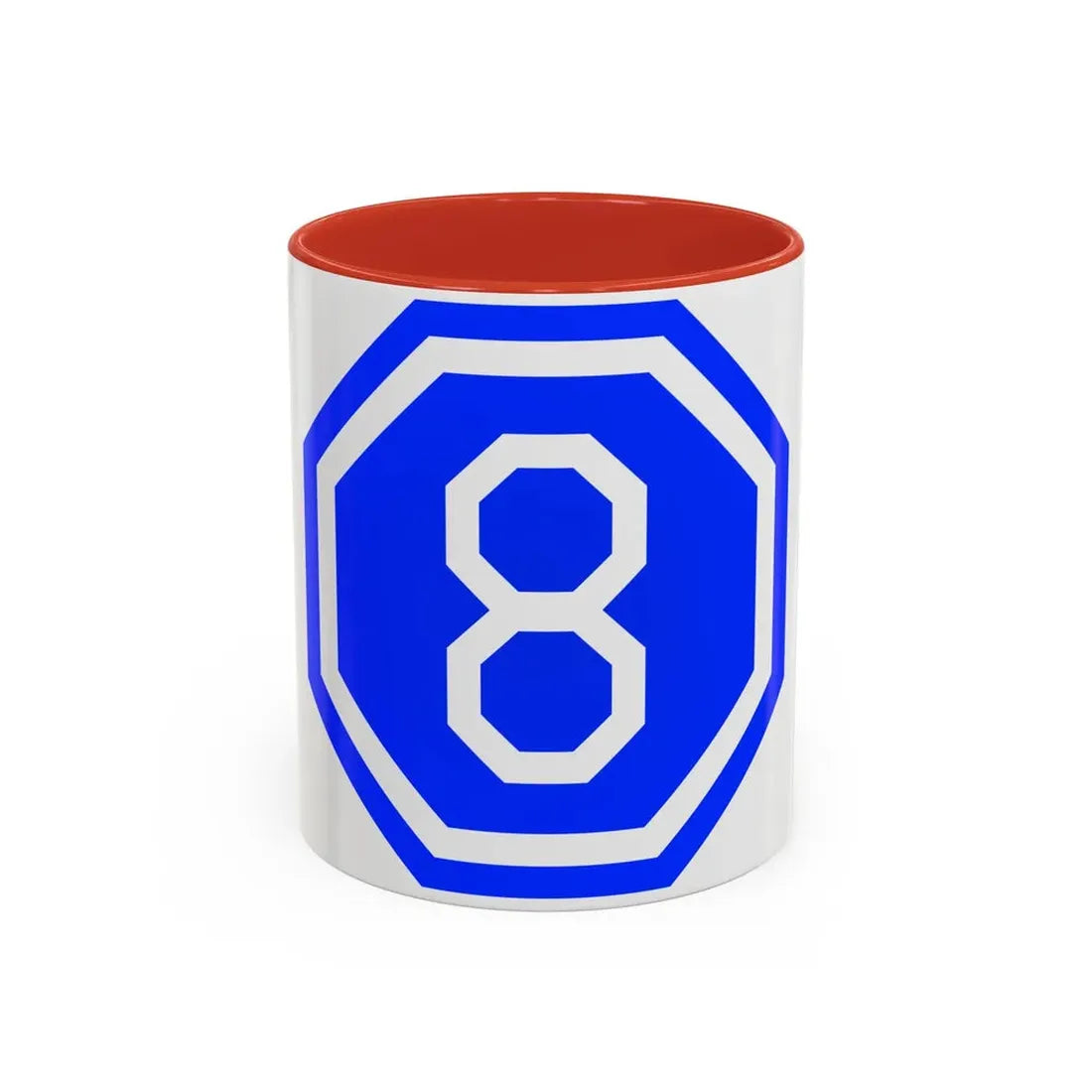 VIII Corps (U.S. Army) Accent Coffee Mug 11oz Red - Go Mug Yourself